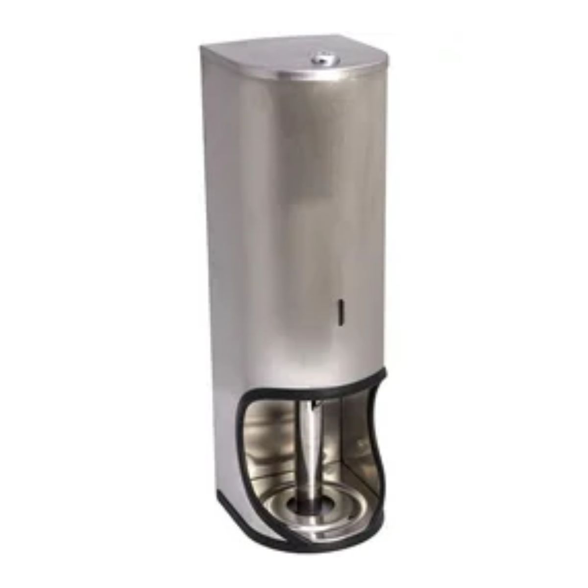 TR3 TOILET ROLL HOLDER LOCKABLE - S/STEEL